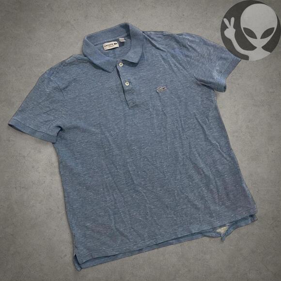 Lacoste Polo Shirt large baby blue casual men's top - Picture 5 of 7
